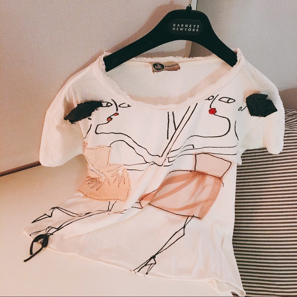 Authentic Lanvin Embellished T-Shirt, Small